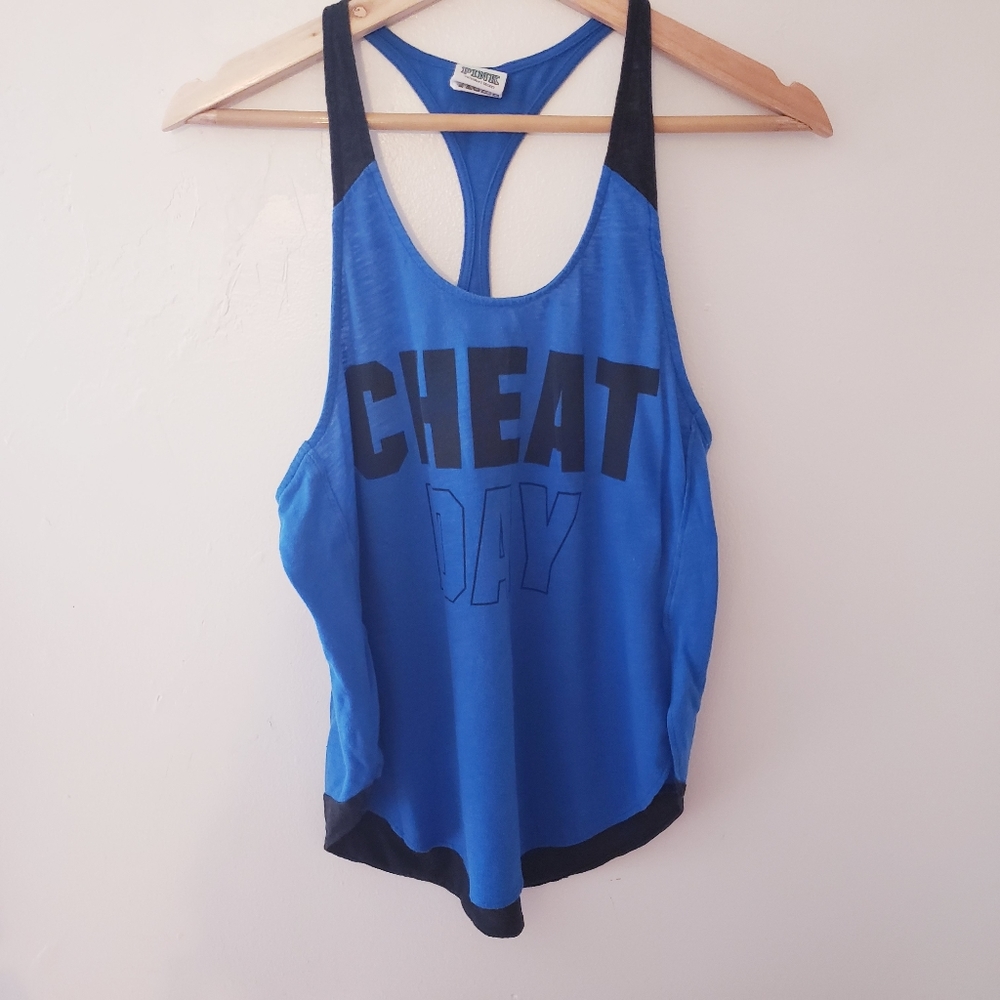 Victoria's Secret Pink Tank "Cheat Day" XS